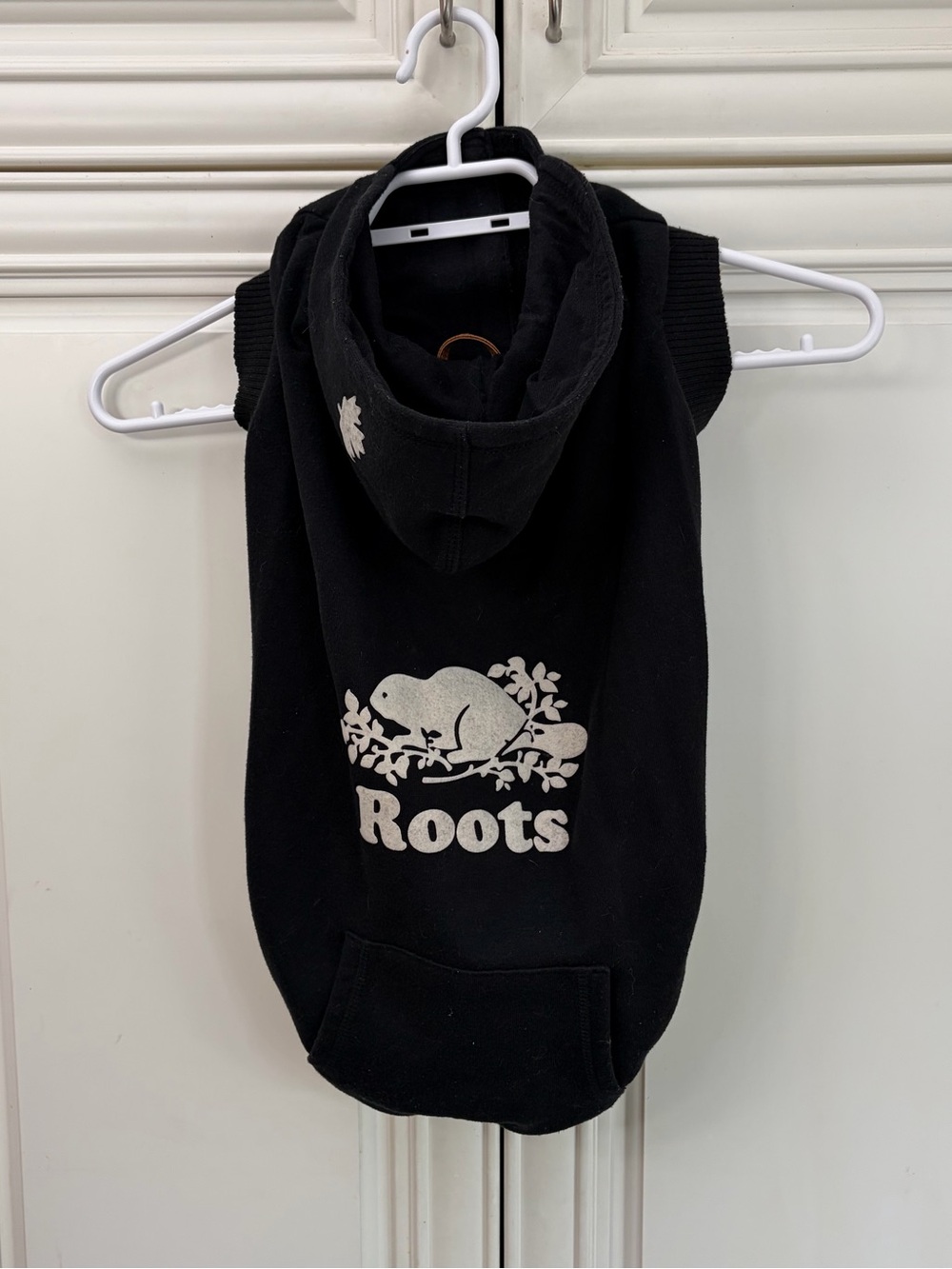 Roots x Canada Pooch Logo Dog Hoodie / jacket - Black